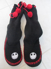 New Disney Parks Nightmare Before Christmas Knee High Knitted Slippers Women S/M
