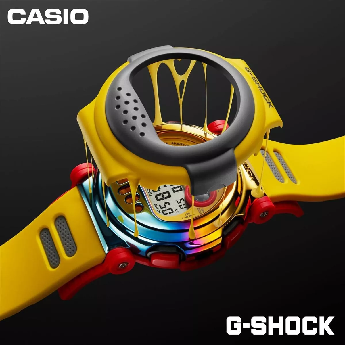 CASIO G-Shock G-B001MVE-9JR Watch Digital Double Bezel Yellow 2023 New