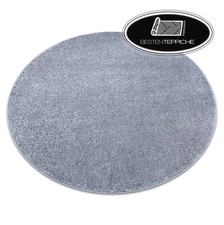 Modern Carpet Flooring SANTA FE Circle Silver Smooth Soft Best Quality Durable