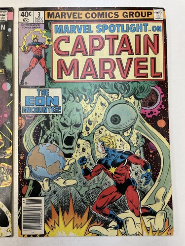 Marvel Spotlight #1 3 Captain Marvel Edicola 1979 Età del Bronzo Marvel Comics - Foto 3 di 7