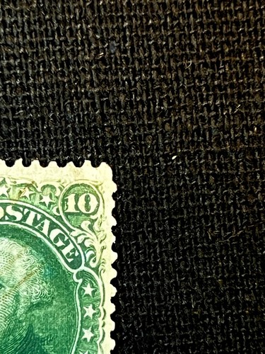 US Stamp #68, 1861, Washington 10c, Brown Cancel, VF - RARE! CV=$350 - Picture 4 of 7