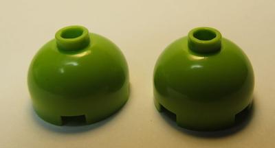 2 Round 2 x 2 Dome Top 553b LIME Brick LEGO Parts~