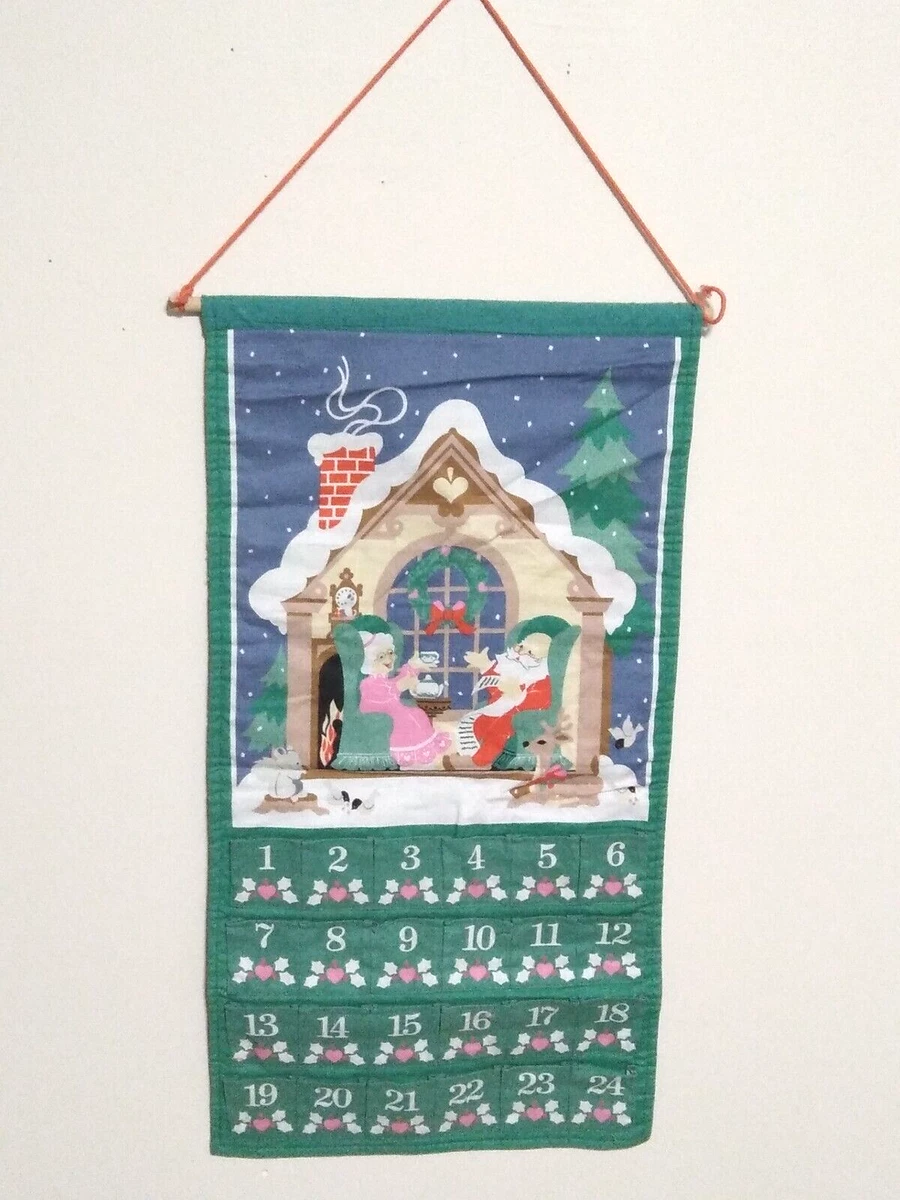 VTG 1987 AVON Countdown to CHRISTMAS Hanging ADVENT CALENDAR No Mouse | eBay