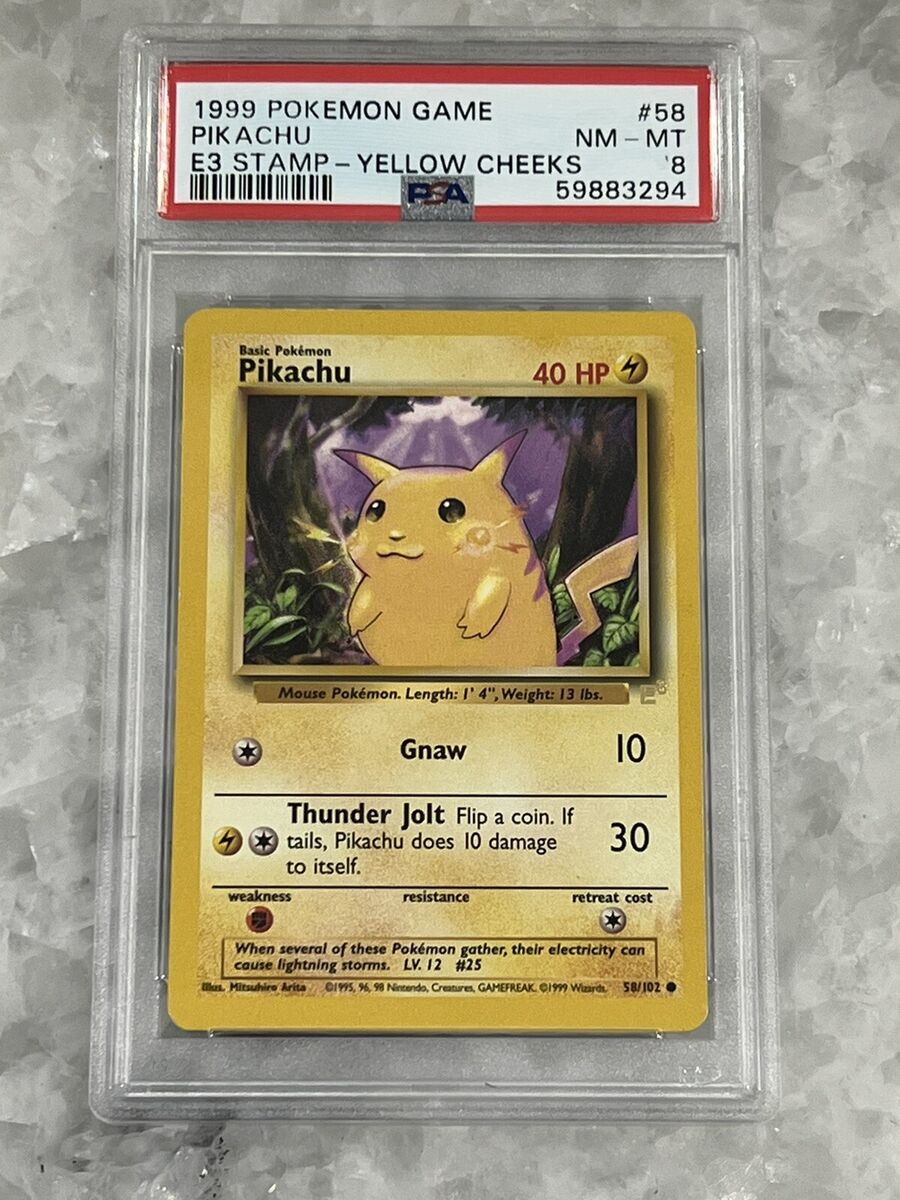 1999 Pokemon Game - Base Set E3 Stamped Pikachu - Yellow 1999 Pokemon Game - Base Set E3 Stamped Pikachu - Yellow