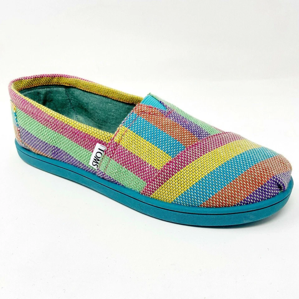 Zapatos planos informales sin cordones Toms Classics rosa tropical juvenil Foto 2 de 4