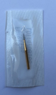 20x Gold Plated Finishing/Trimming Pointed Needle Burs 7612 - Individually Packed By Goldburs.com