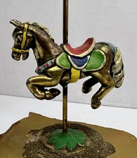 Signed RON LEE 1982 Circus World Carousel Horse Sculpture Vintage 