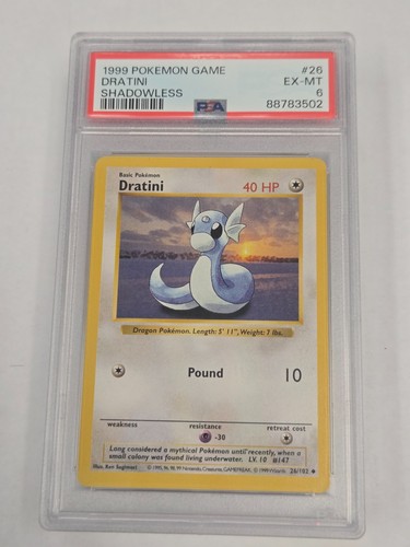 Dratini (Shadowless) graded PSA 6 for sale on eBay