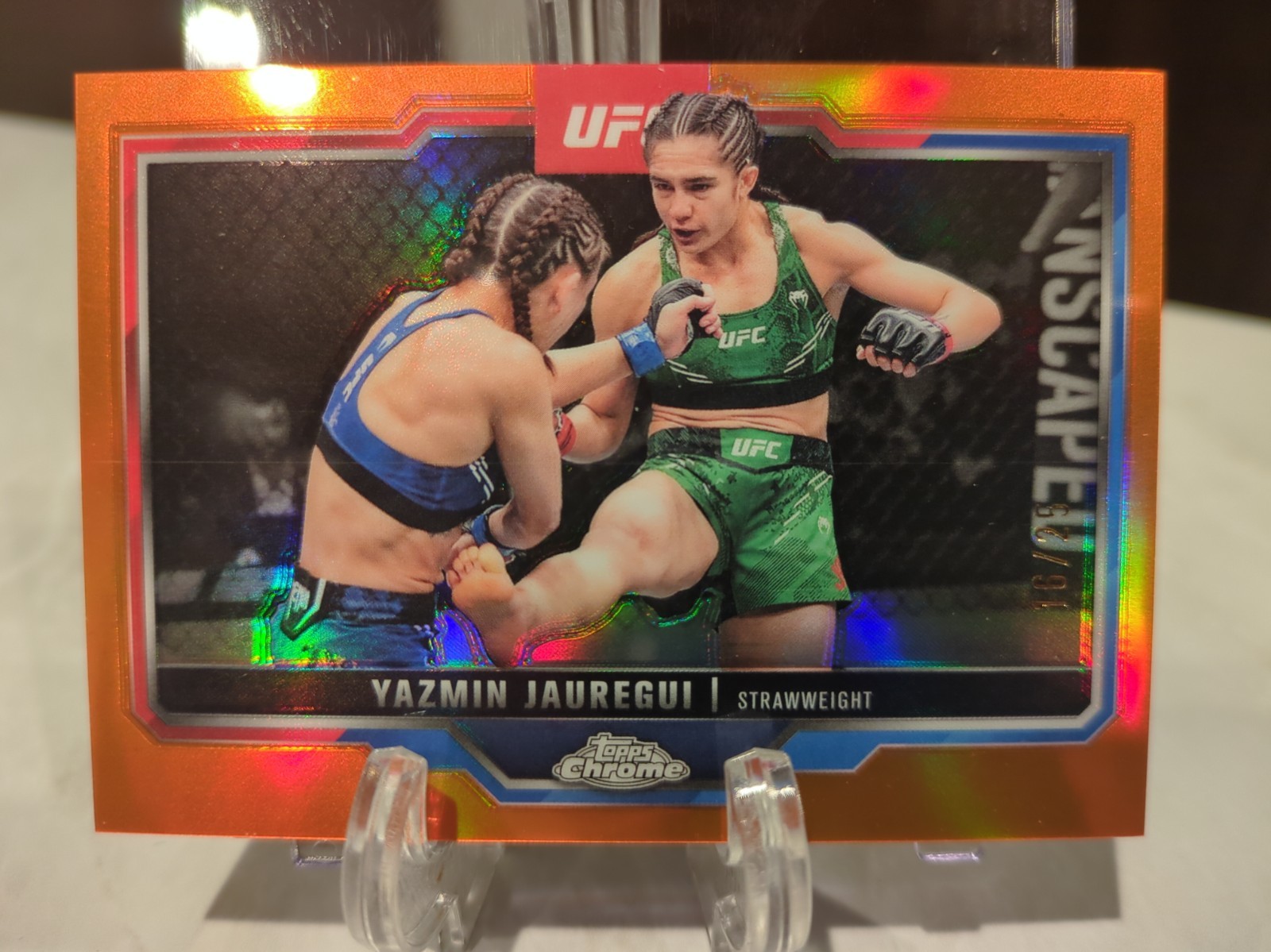 2025 Topps Chrome UFC - Yazmin Jauregui #50 Orange Refractor /25