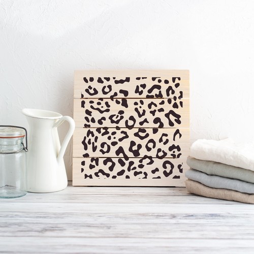 Leopardenmuster Schablone - Basteln Airbrush Malerei Wand Mylar wiederverwendbar - Bild 2 von 3