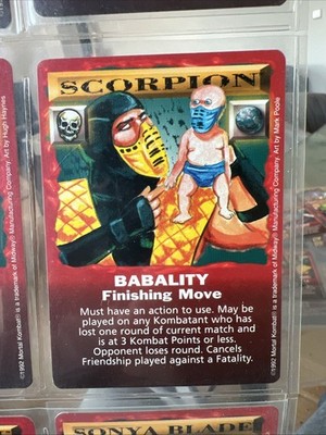 Mortal Kombat Trading card 1992 Scorpion