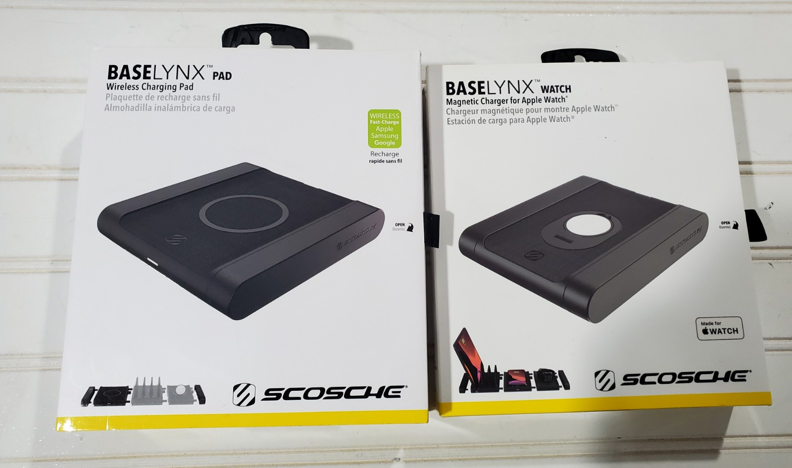 Scosche BaseLynx Apple Watch Modular Charging Station - Black  and Charging Pad