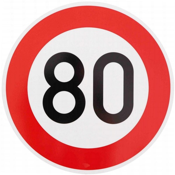 Stvo Verkehrsschild 274-80 Km/H Verkehrsschild Zum Geburtstag Verkehrszeichen-image