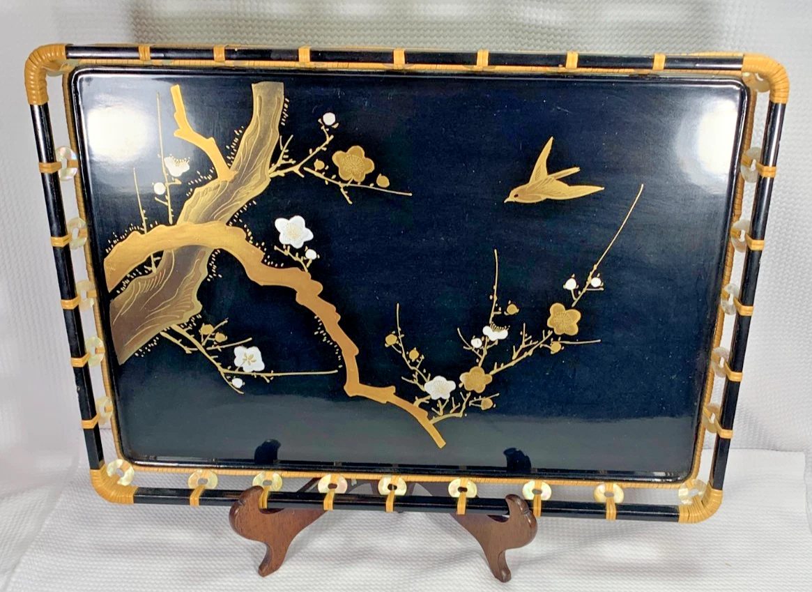 复古日本漆器托盘其他日本收藏品1900-现在| eBay