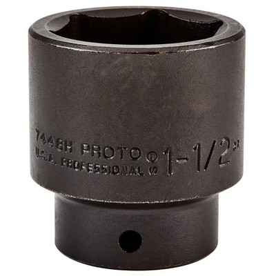 Proto J7448H 1/2'' Drive 1-1/2'' 6-Point Standard Length Impact Socket