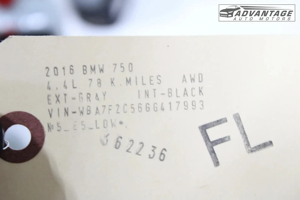 16-19 BMW 750I XDRIVE G12 DELANTERO IZQUIERDO LADO DEL CONDUCTOR RUEDA COJINETE TAPA ANTIPOLVO OEM Foto 4 de 4