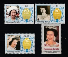 TUVALU Nanumaga  - N° Yvert 36/39 Neufs XX MNH - 60éme Anniv. Reine Elizabeth II