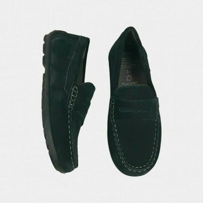 Geox Black suede First Penny Loafer