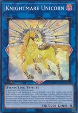 YuGiOh Knightmare Unicorn (V.1) RA01-EN043 Super Rare Englisch NM 1st