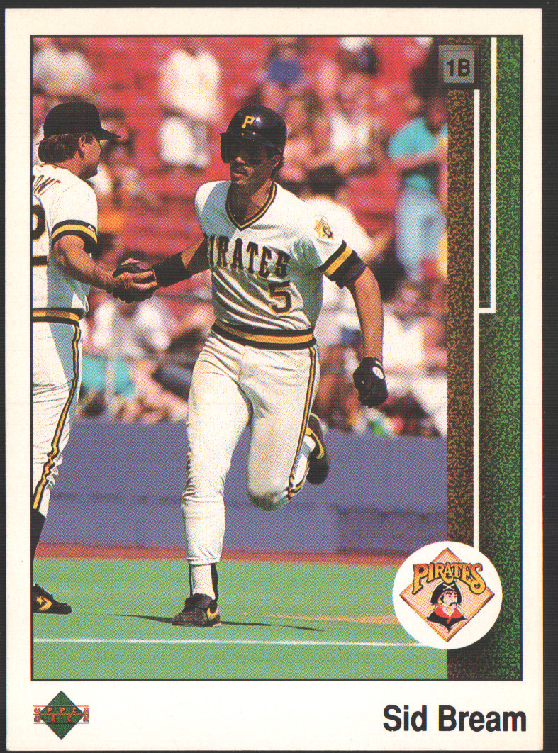 1989 Upper Deck Baseball  #556 - Sid Bream - Pittsburgh Pirates  89-1043