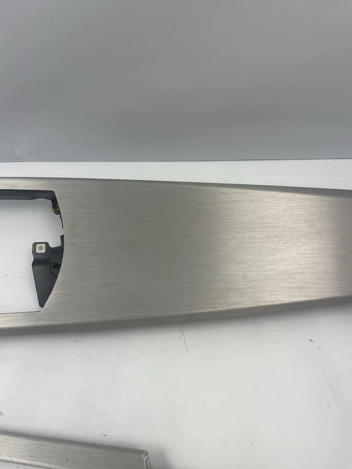 03-08 BMW Z4 Z4M E85 E86 aluminio tablero consola central juego de molduras de 3 piezas OEM usado Foto 3 de 4