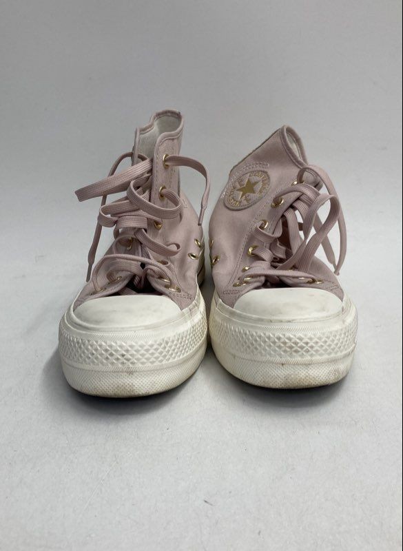 Converse Chuck Taylor All Star Lift High Top Platform Sneakers Womens Size 8 Pink Gold-image