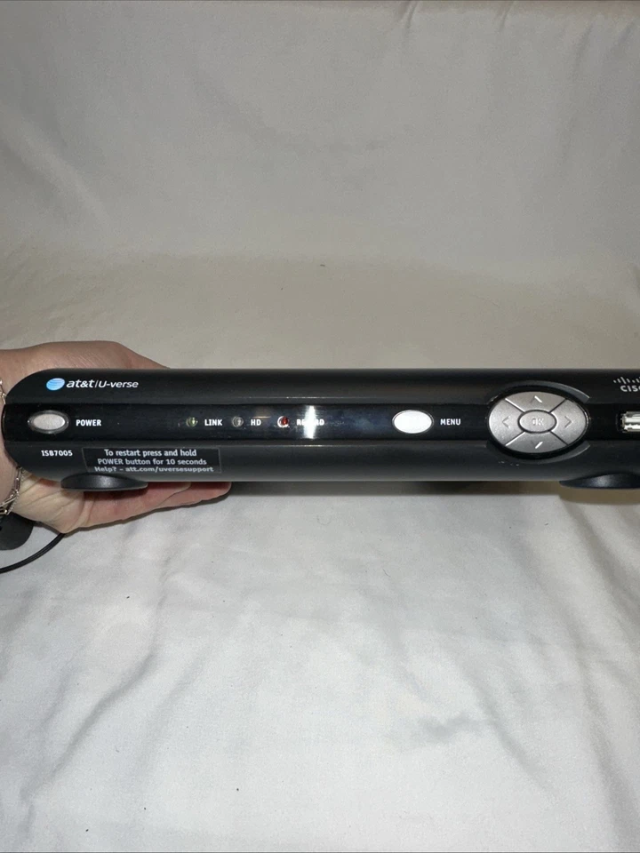 At&T U-Verse ARRIS VIP2250 Receiver with Power Adapter Tested Working - Image 4 of 4