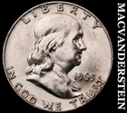 1963-D Silver Franklin Half Dollar - Choice Gem Brilliant Unc+++  #i1661