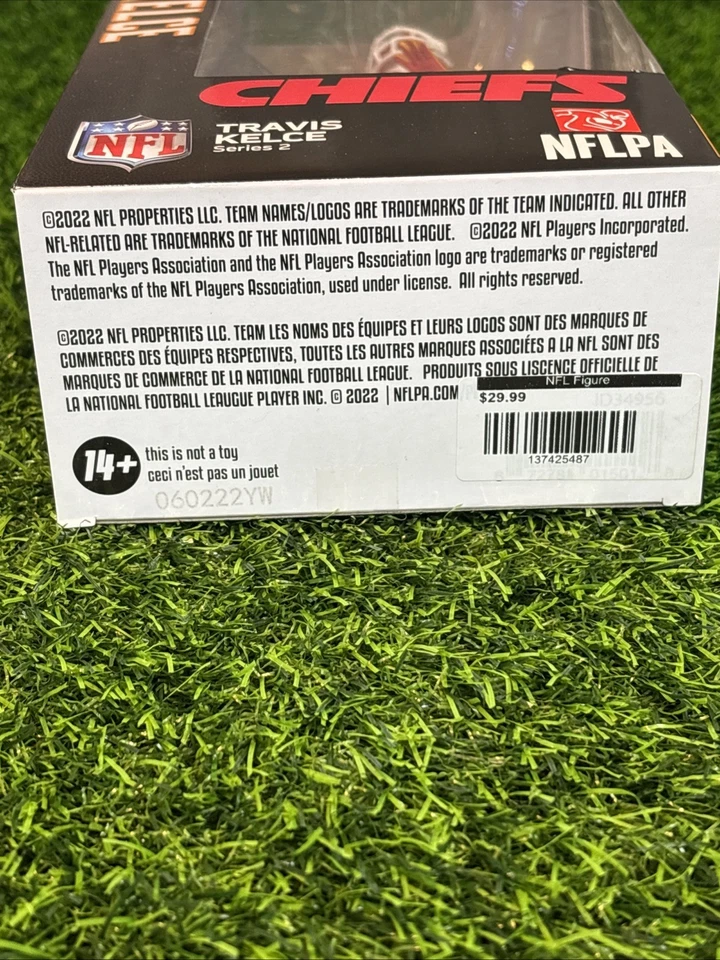 Travis Kelce Series 2 Figure Chiefs #87 NFLPA 2022 New Sealed Mint Box - Image 3 of 4