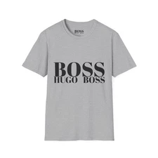 Unisex SoftStyle T-Shirt With Boss Hugo Boss Logo 