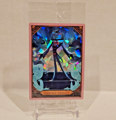 Hazbin Hotel Trading Card UNHOLY TRINITY VOX Cracked Ice Promo 18