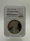 1986 S Proof $1 US Mint American Silver Eagle NGC PF 70 Ultra Cameo Brown Label