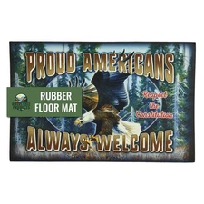 Rivers Edge Products Rubber Door Mat, 26" x 17" Anti-Slip Indoor or Outdoor