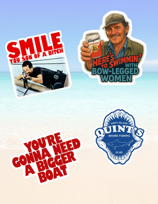 Jaws Horror Movie 4 Pc Sticker Pack