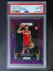 2023-24 Panini Prizm Amen Thompson #150 RC Rookie Fast Break Purple /75 PSA 10