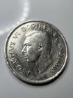 Canadian Coin 1943 Fifty Cents King George VI  80% Silver!