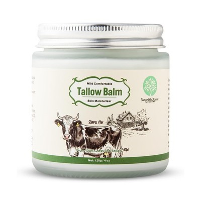Grass Fed Beef Tallow Balm and Cream for Skin, Organic Face Moistur... Fast Ship