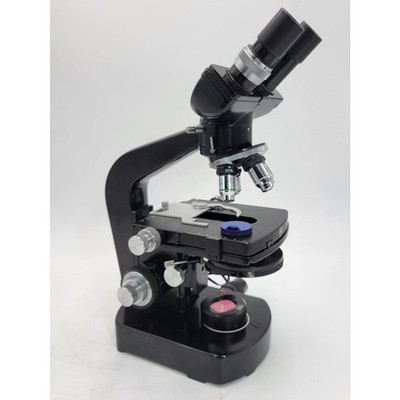 Wild Heerbrugg M20 Phase Contrast Binocular Microscope Fluotar 10X 20X 40X 100X