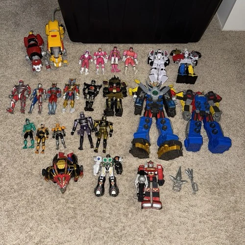 Mighty Morphin Power Rangers Action Figure Toy Lot Bandai Vintage & Modern Clean