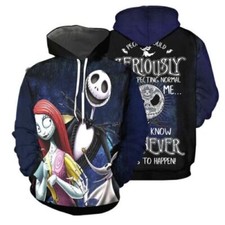 Jack Sally  Zero Dog Nightmare Before Christmas 3D HOODIE Halloween Gift