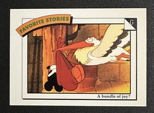 1991 Impel Disney Collector Cards: FAVORITE STORIES #19 Clock Cleaners card