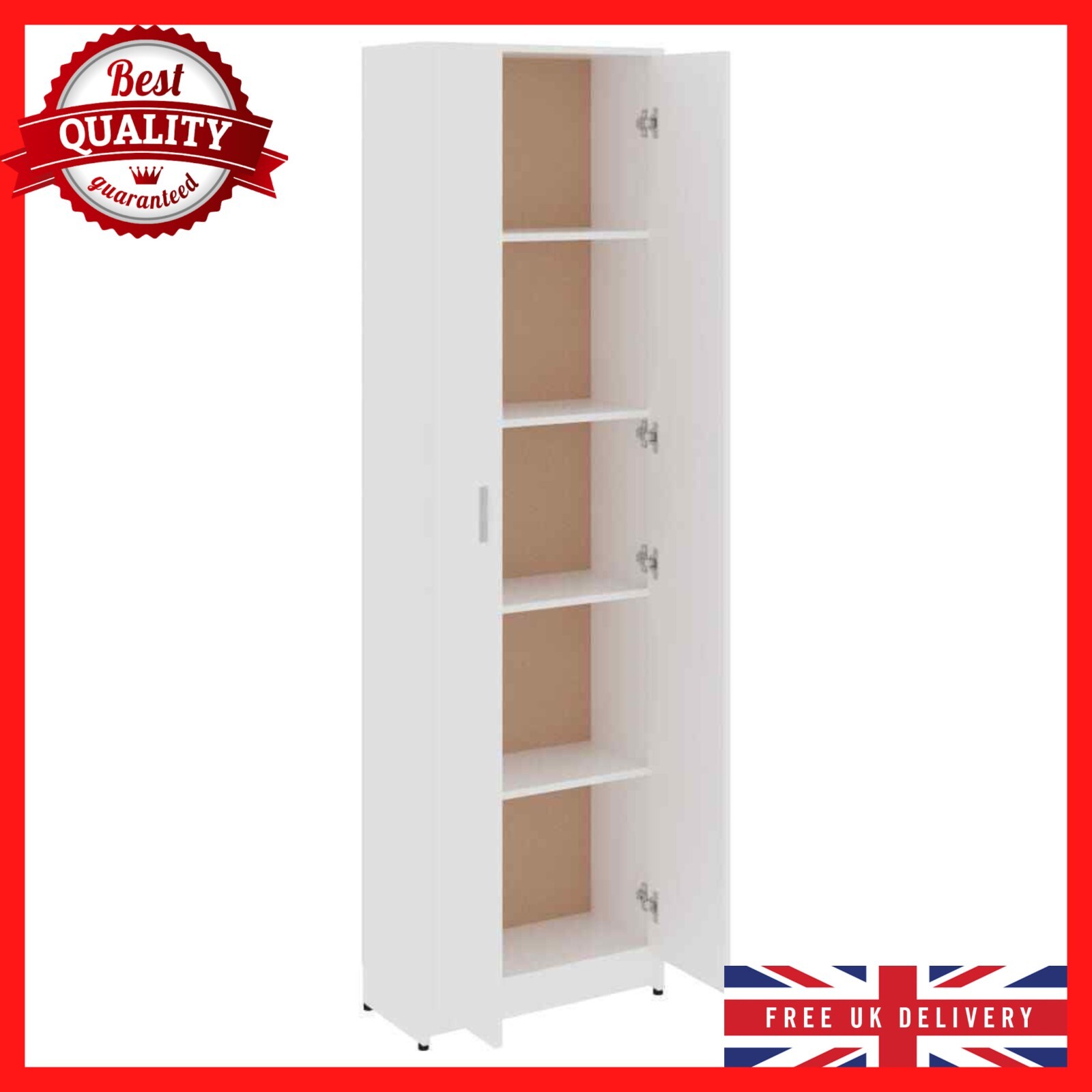 Tall Kitchen Larder Cupboard Storage Pantry Freestanding Utility