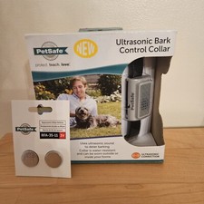 NEW PetSafe Ultrasonic Anti Bark Collar w/ 2 new RFA-35-11 3V batteries