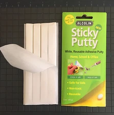 Alcolin School Sticky Putty 3oz Adhesive. NON Drying  Always Reuseable!!