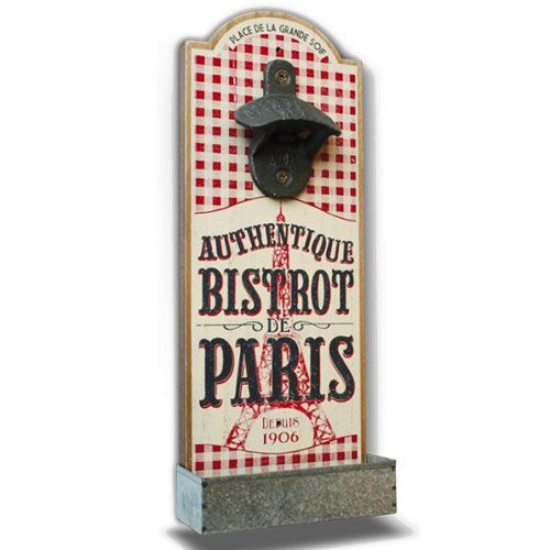 Bistrot couleur Gold Uni, Anthracite - Décapsuleur main image 1