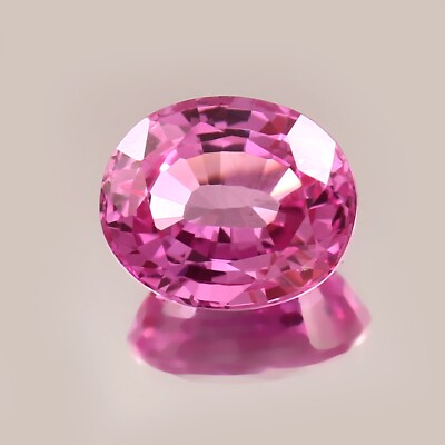AAA Natural Ceylon Pink Sapphire Loose Oval Gemstone Sri Lanka Cut 12x10 MM
