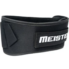MEISTER CONTOURED NEOPRENE WEIGHT LIFTING BELT - BLACK Power Back Support S-XXL