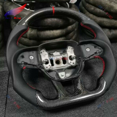 For Dodge Charger/Challenger/Jeep Real Carbon Fiber Racing Steering Wheel Frema