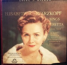 Elisabeth Schwarzkopf sings Operetta Bklt Ackermann VG+ Angel German PET RESCUE