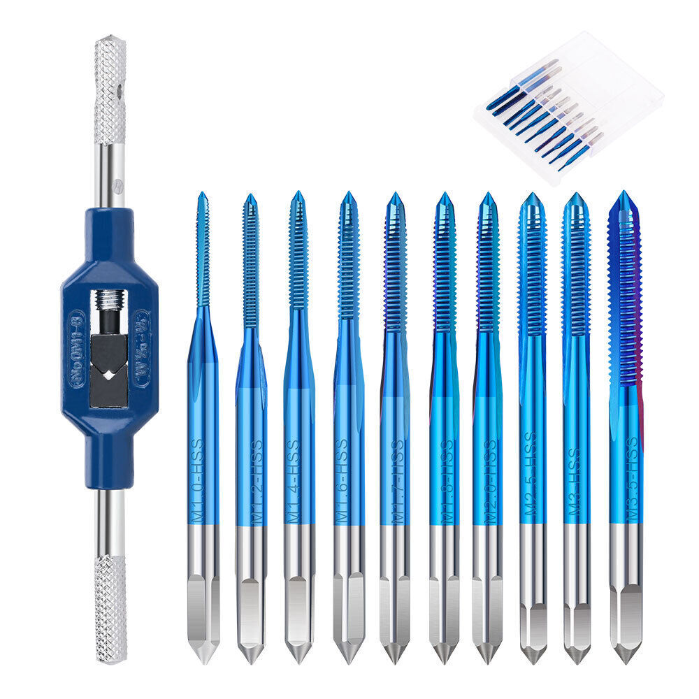 M2 Gewindebohrer nano blau Windeisen Gewindeschneider 2 0mm 10er m2-gewindebohrer-nano-blau-windeisen-gewindeschneider-2-0mm-10er